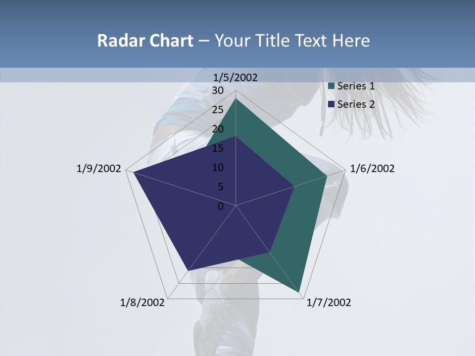 Gymnastic Performer Model PowerPoint Template