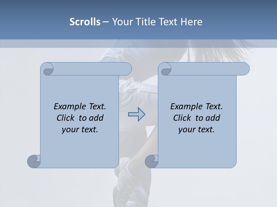 Gymnastic Performer Model PowerPoint Template