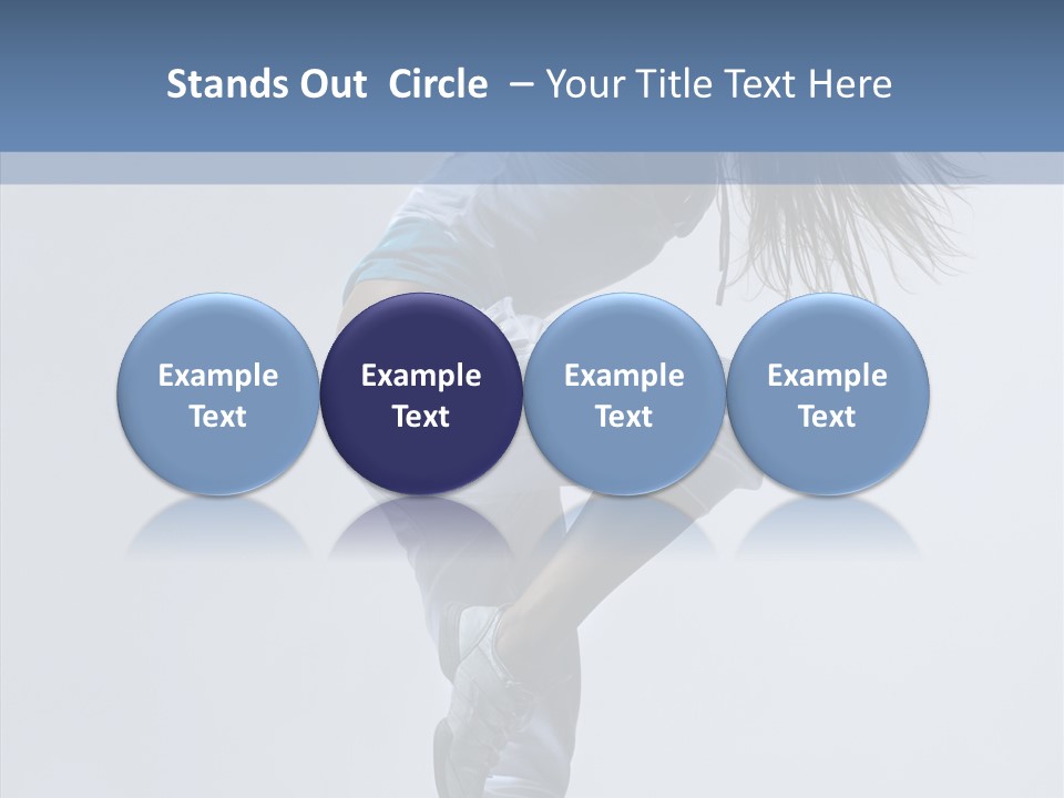 Gymnastic Performer Model PowerPoint Template