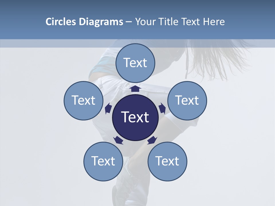 Gymnastic Performer Model PowerPoint Template