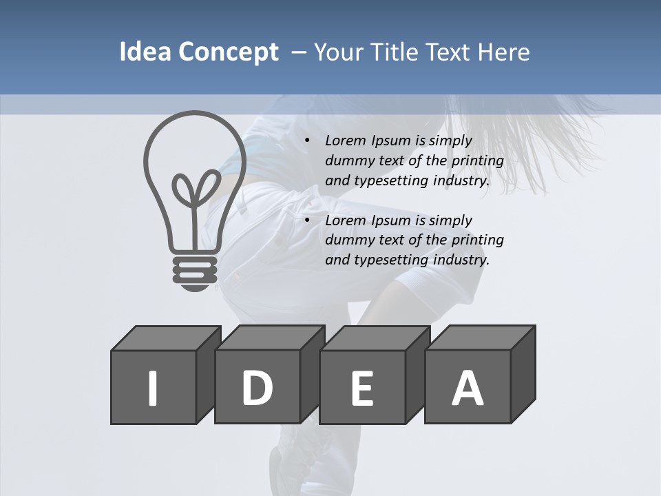 Gymnastic Performer Model PowerPoint Template