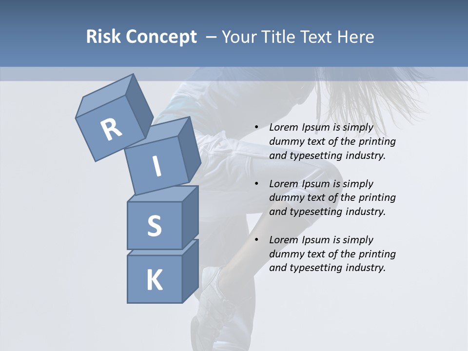 Gymnastic Performer Model PowerPoint Template