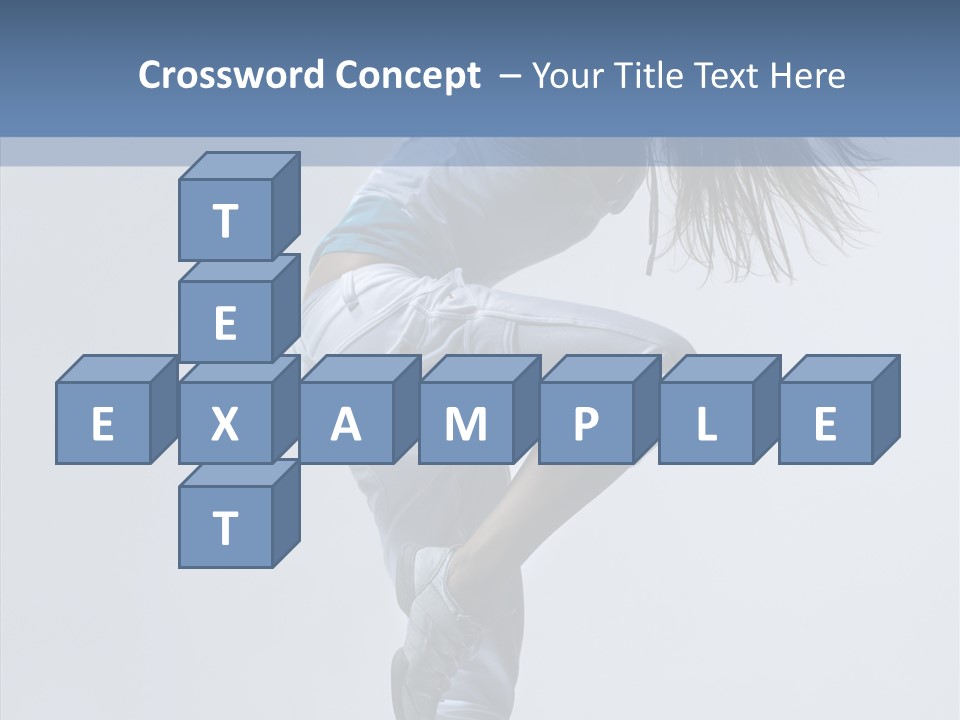 Gymnastic Performer Model PowerPoint Template