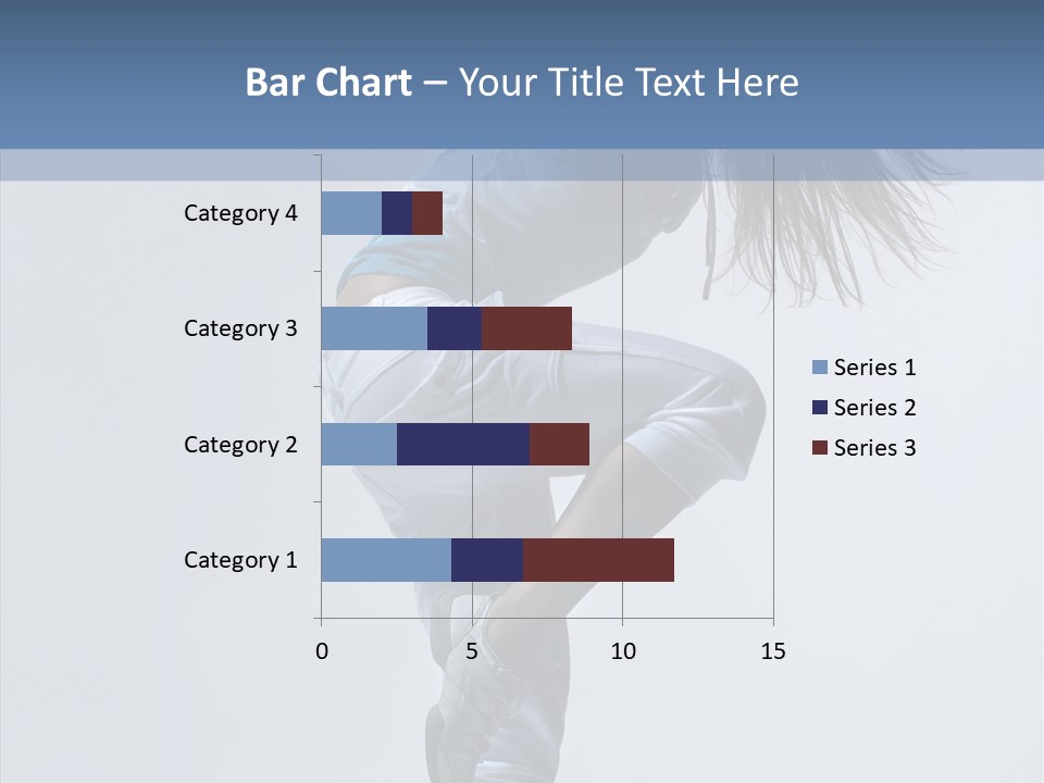 Gymnastic Performer Model PowerPoint Template