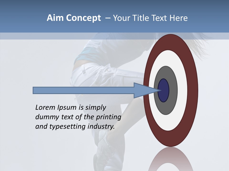 Gymnastic Performer Model PowerPoint Template