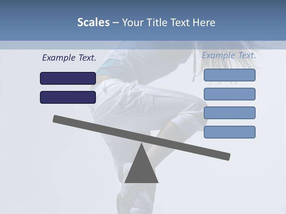 Gymnastic Performer Model PowerPoint Template