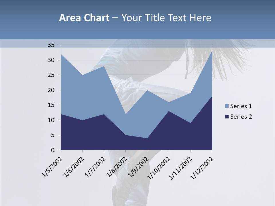 Gymnastic Performer Model PowerPoint Template