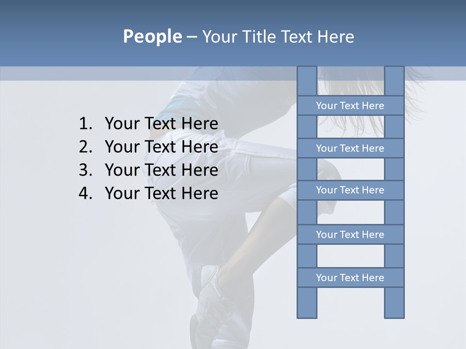 Gymnastic Performer Model PowerPoint Template