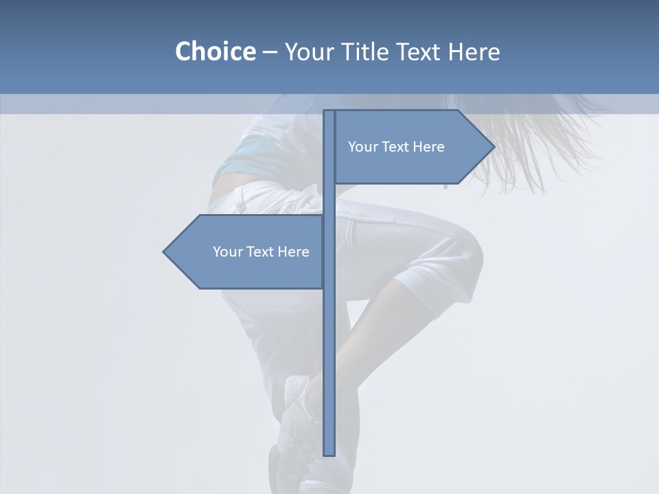 Gymnastic Performer Model PowerPoint Template