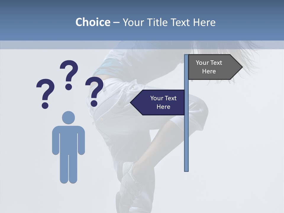Gymnastic Performer Model PowerPoint Template