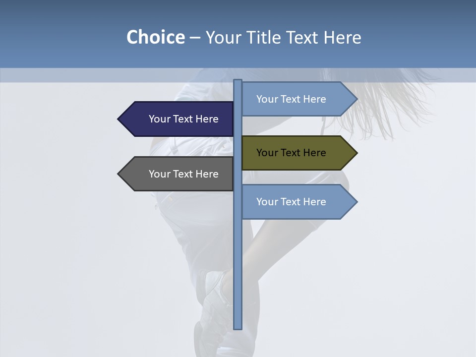 Gymnastic Performer Model PowerPoint Template