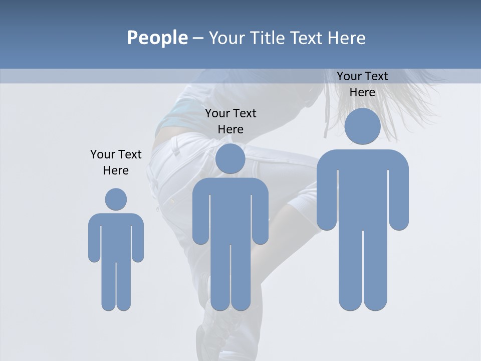 Gymnastic Performer Model PowerPoint Template