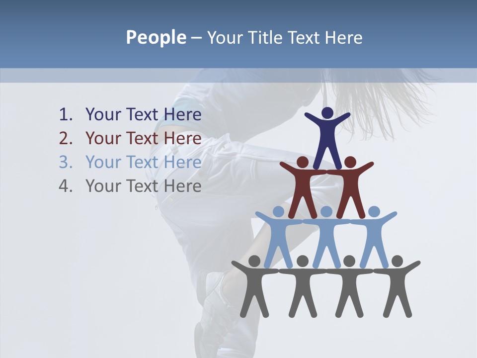 Gymnastic Performer Model PowerPoint Template