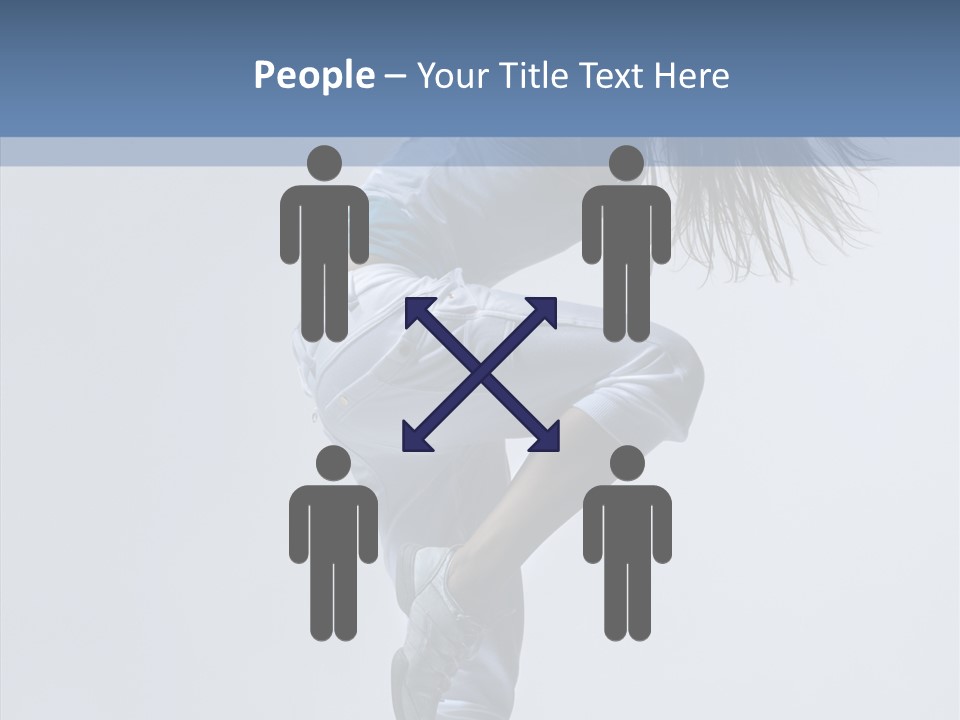 Gymnastic Performer Model PowerPoint Template