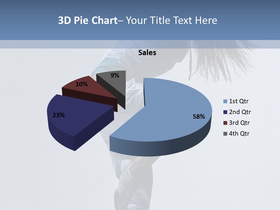 Gymnastic Performer Model PowerPoint Template