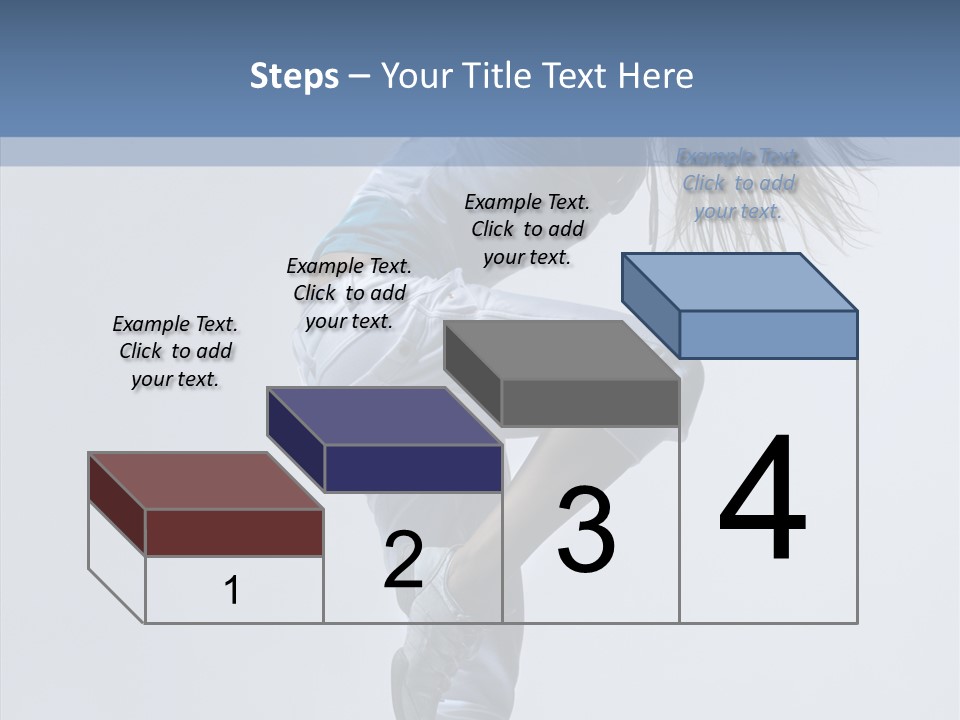 Gymnastic Performer Model PowerPoint Template