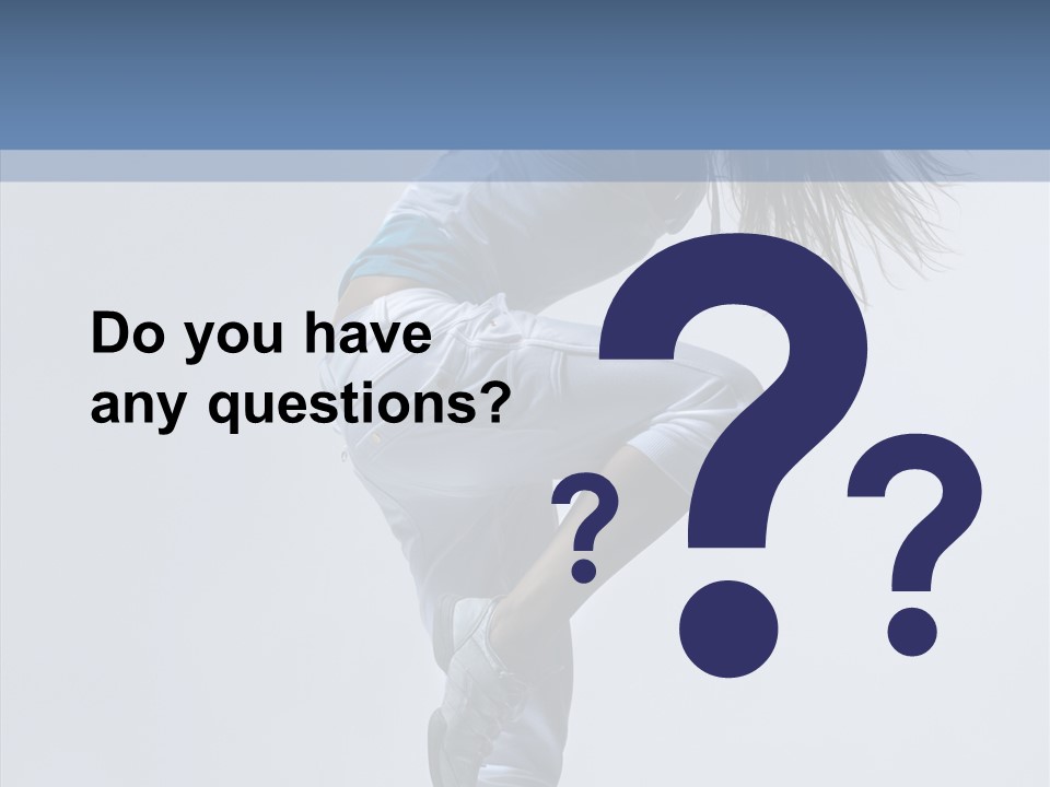 Gymnastic Performer Model PowerPoint Template