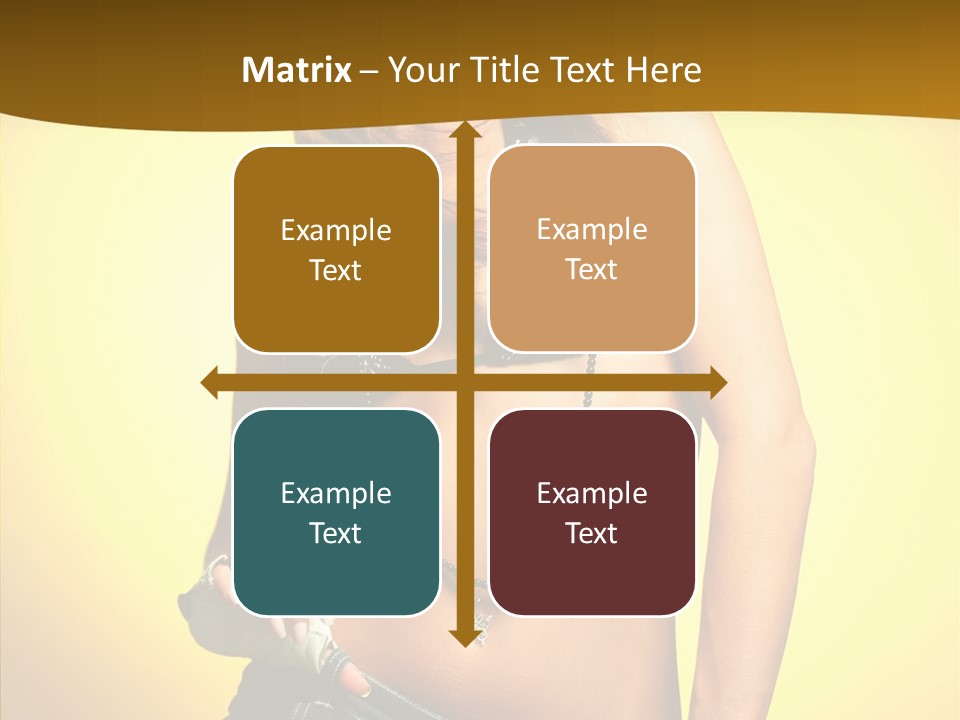 Smile Female Model PowerPoint Template