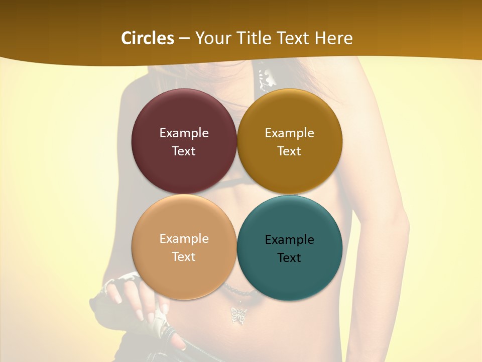 Smile Female Model PowerPoint Template