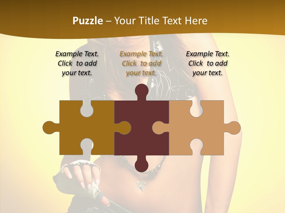 Smile Female Model PowerPoint Template