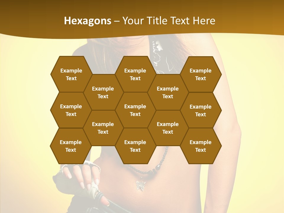 Smile Female Model PowerPoint Template