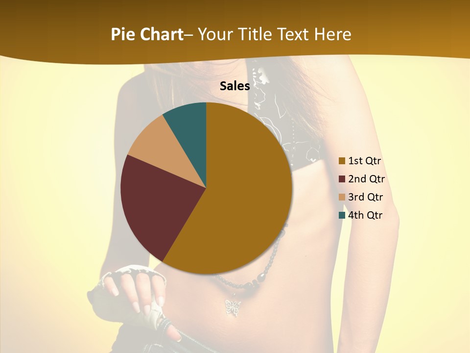 Smile Female Model PowerPoint Template