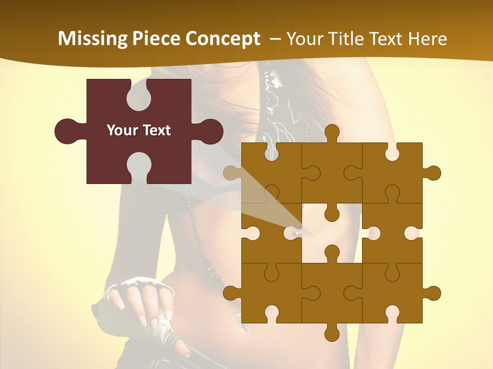 Smile Female Model PowerPoint Template