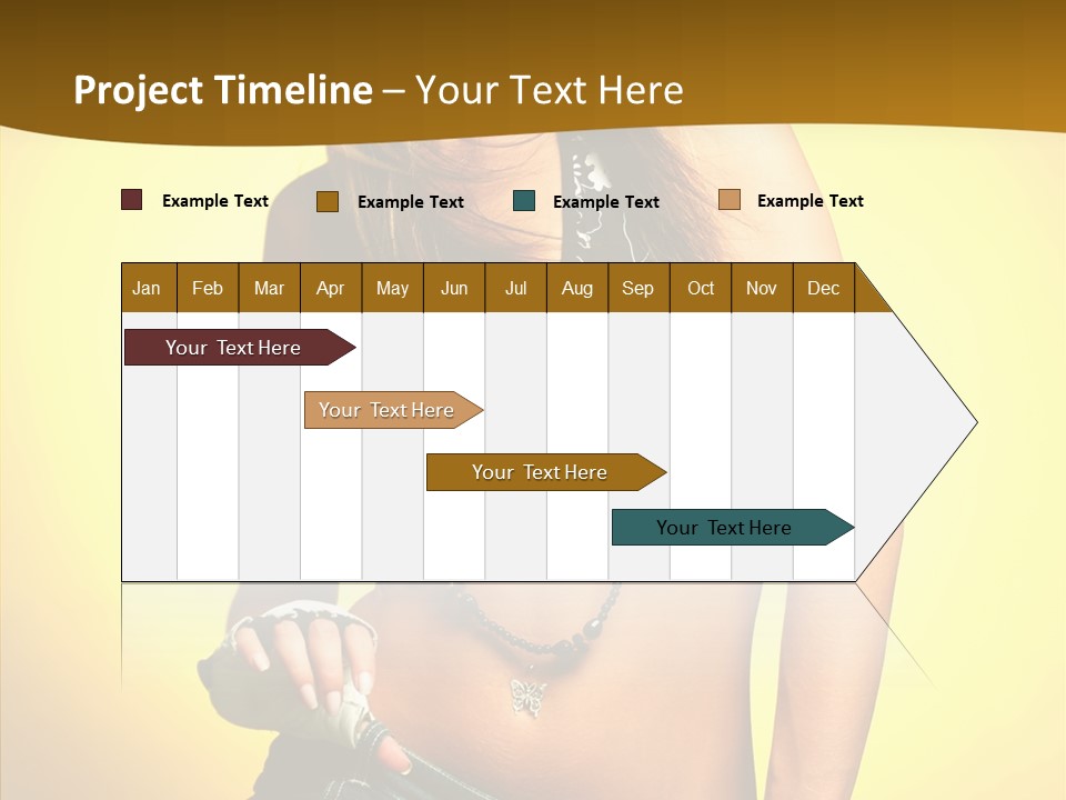 Smile Female Model PowerPoint Template