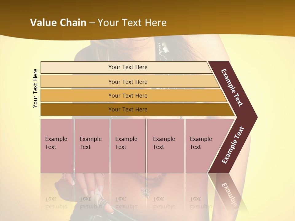 Smile Female Model PowerPoint Template
