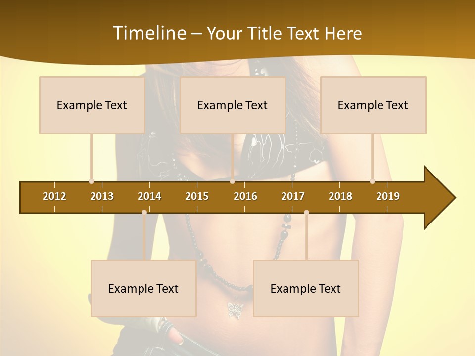 Smile Female Model PowerPoint Template