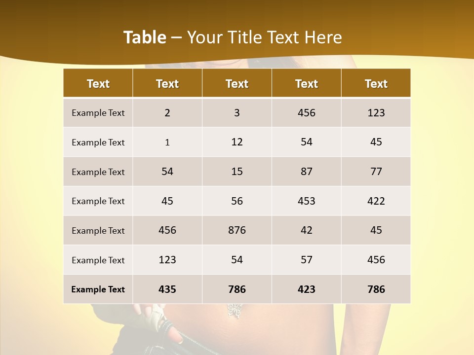 Smile Female Model PowerPoint Template