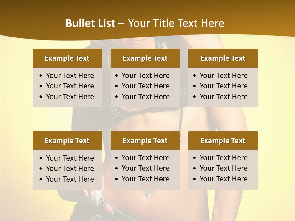 Smile Female Model PowerPoint Template