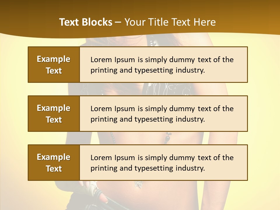 Smile Female Model PowerPoint Template