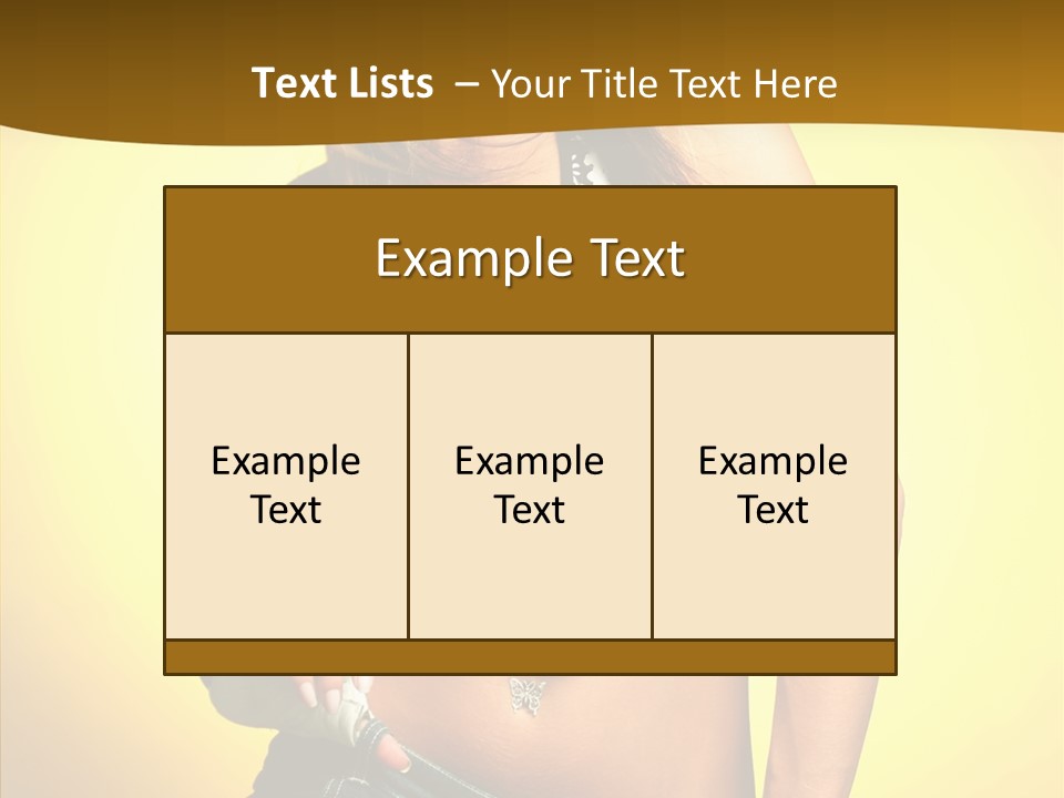 Smile Female Model PowerPoint Template