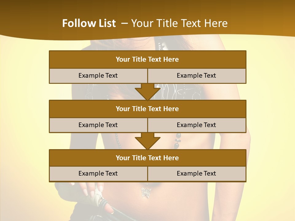 Smile Female Model PowerPoint Template