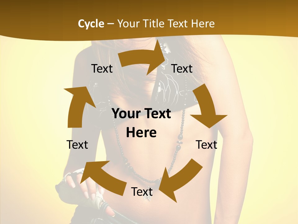 Smile Female Model PowerPoint Template