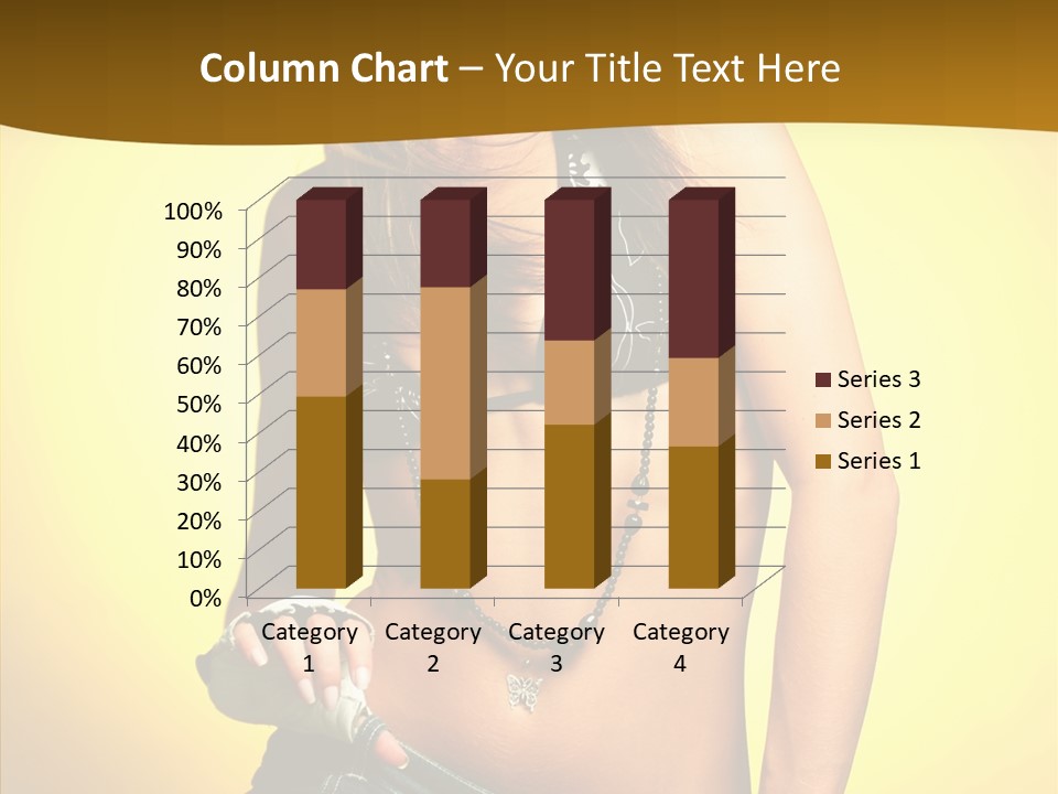 Smile Female Model PowerPoint Template