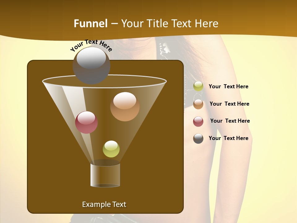 Smile Female Model PowerPoint Template