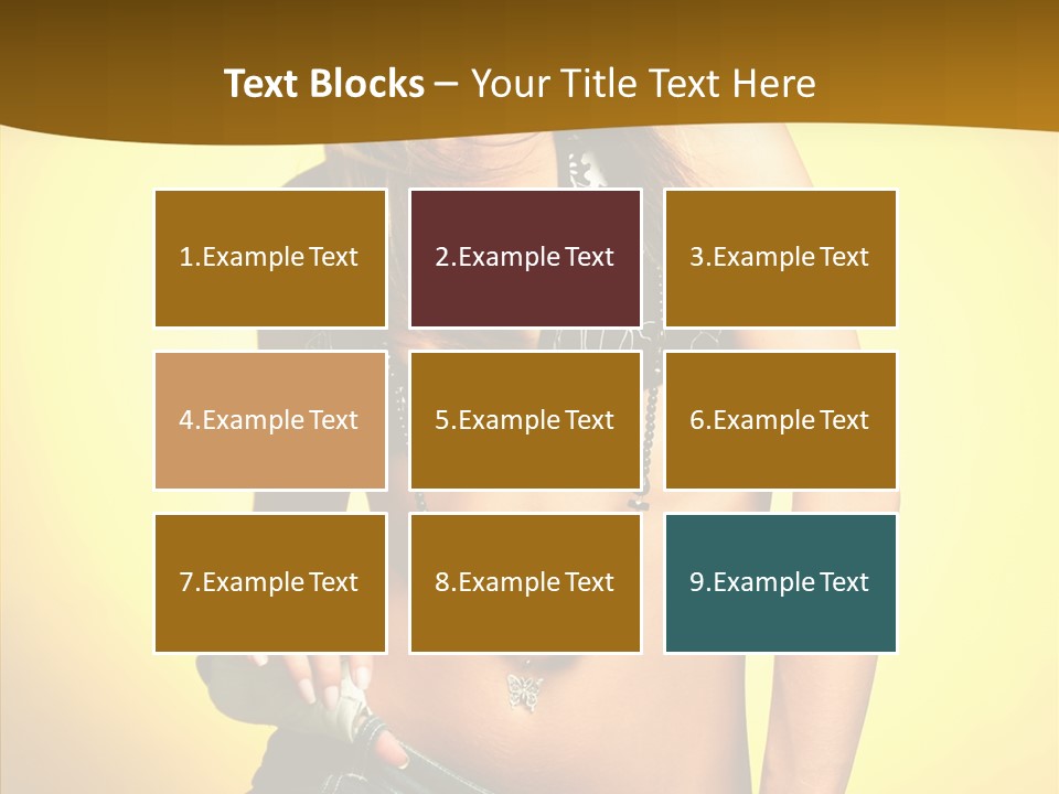 Smile Female Model PowerPoint Template