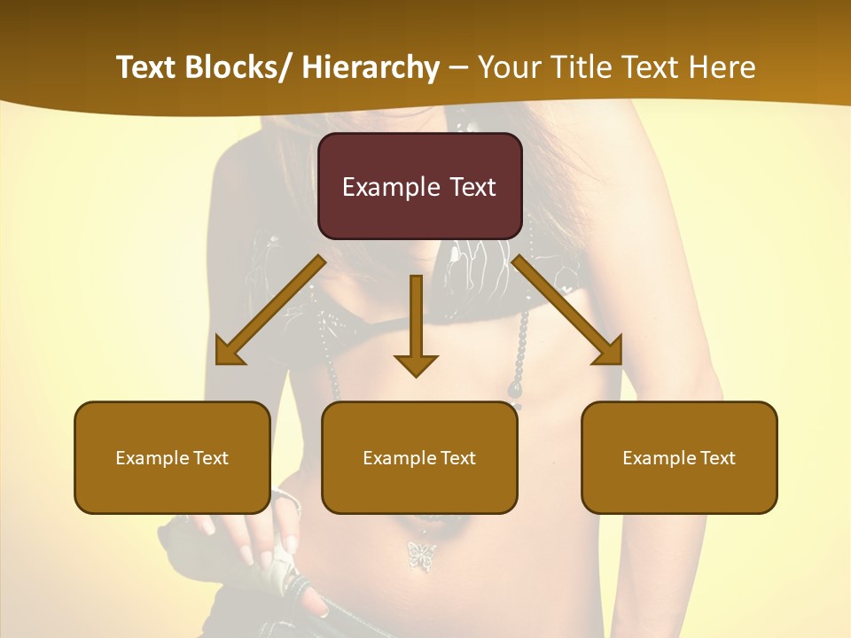 Smile Female Model PowerPoint Template