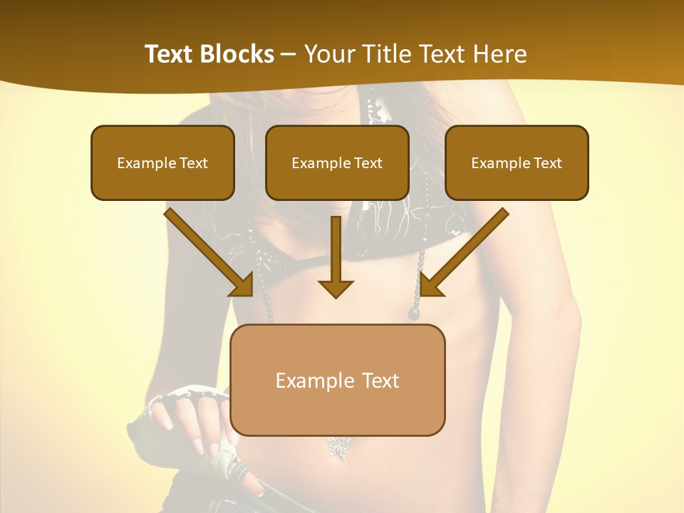 Smile Female Model PowerPoint Template