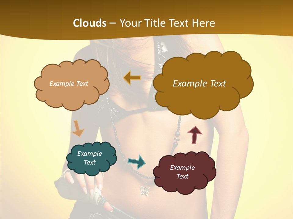 Smile Female Model PowerPoint Template