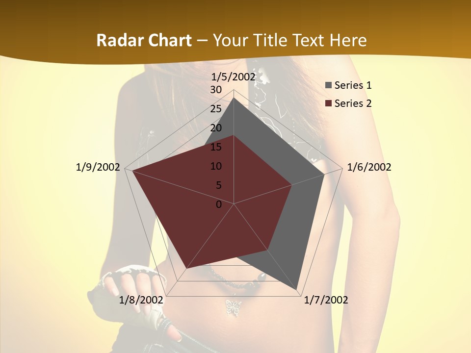 Smile Female Model PowerPoint Template