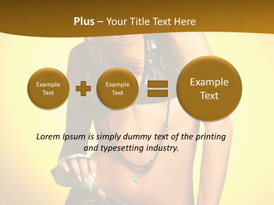 Smile Female Model PowerPoint Template