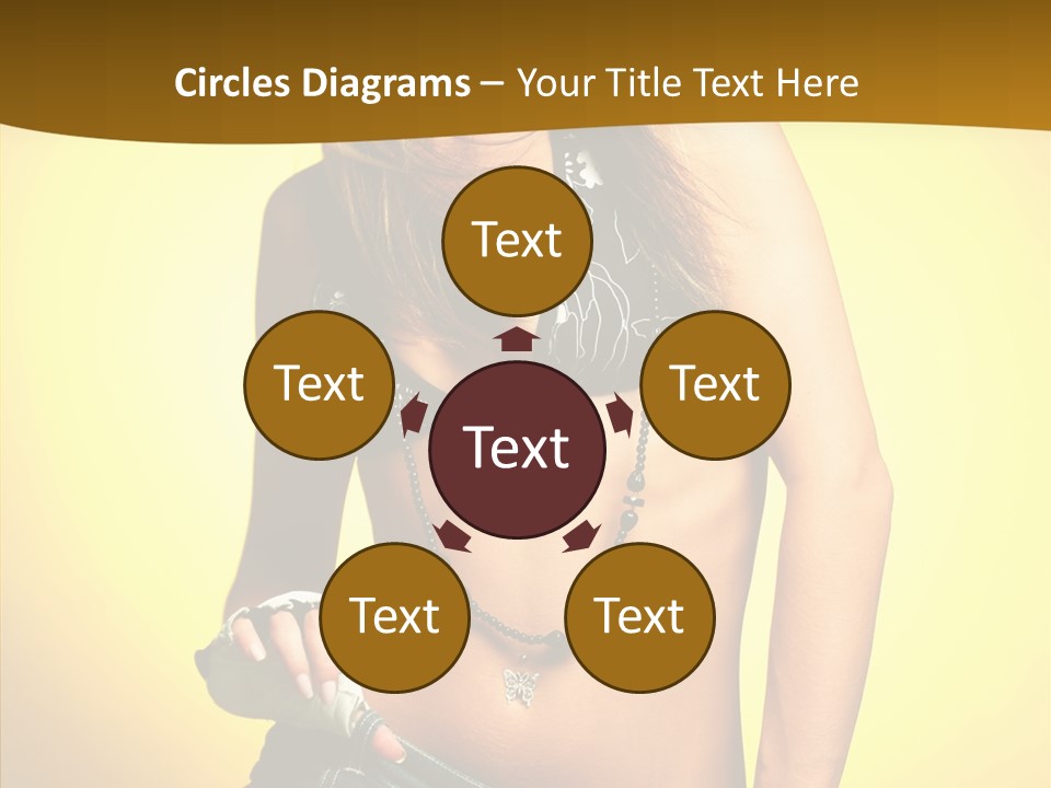 Smile Female Model PowerPoint Template