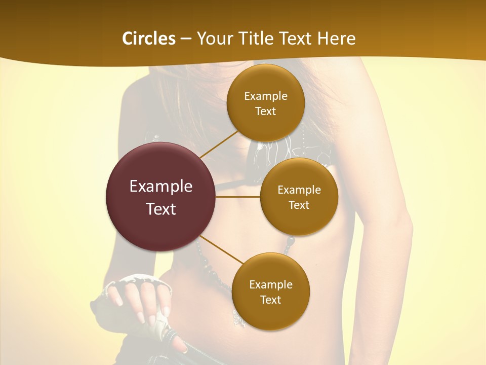 Smile Female Model PowerPoint Template