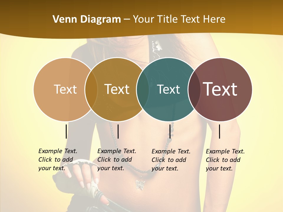 Smile Female Model PowerPoint Template