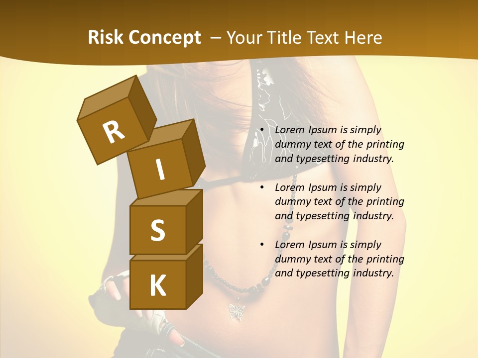 Smile Female Model PowerPoint Template