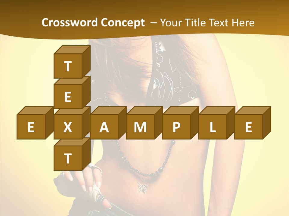 Smile Female Model PowerPoint Template