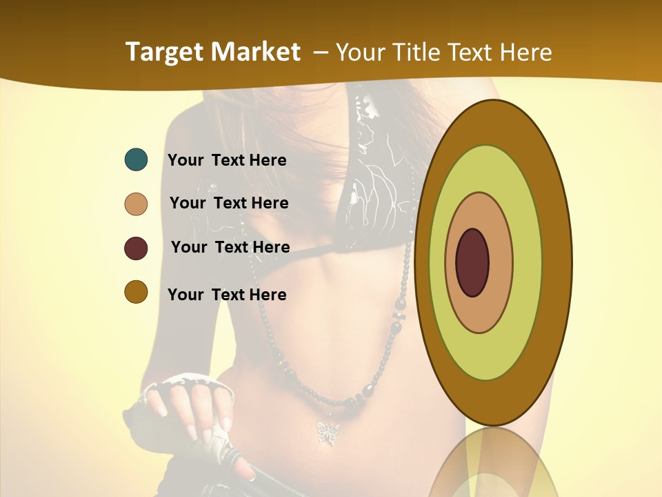 Smile Female Model PowerPoint Template